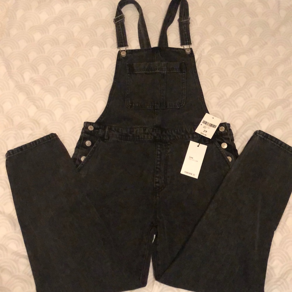 Black Forever 21 Overalls